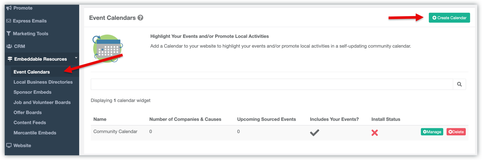 Understanding Events and the Local Calendar / Community Calendar Features